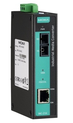 MOXA  анонсировала промышленные медиаконвертеры IMC-21A 