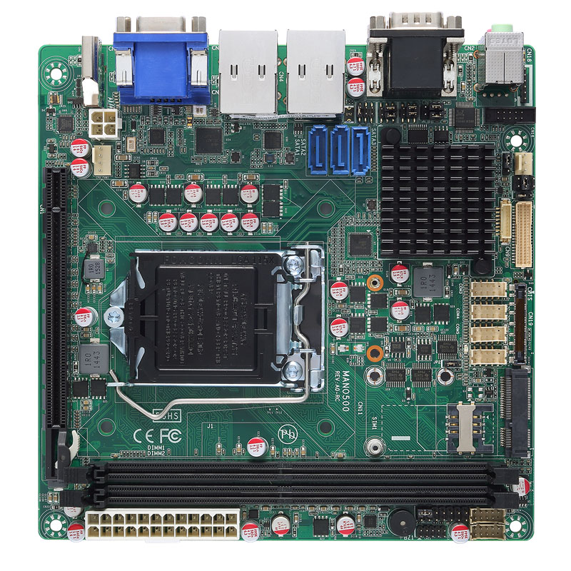 Axiomtek выпустила материнскую плату Mini-ITX MANO500 с новыми процессорами Intel Core 6-го поколения
